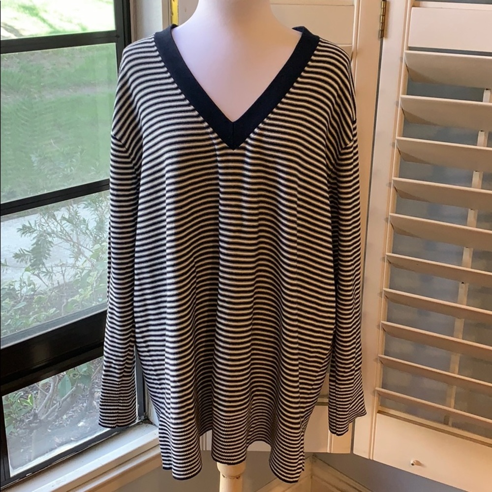 #6. Tommy Hilfiger Navy Striped Sweater • Sz XXL • NEW